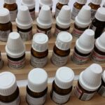 Globuliflaschen seitlich viele